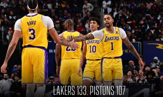 高清免费世界杯比赛视频在线观看-26分大胜为湖人回血 拉塞尔打出赛季最佳表现