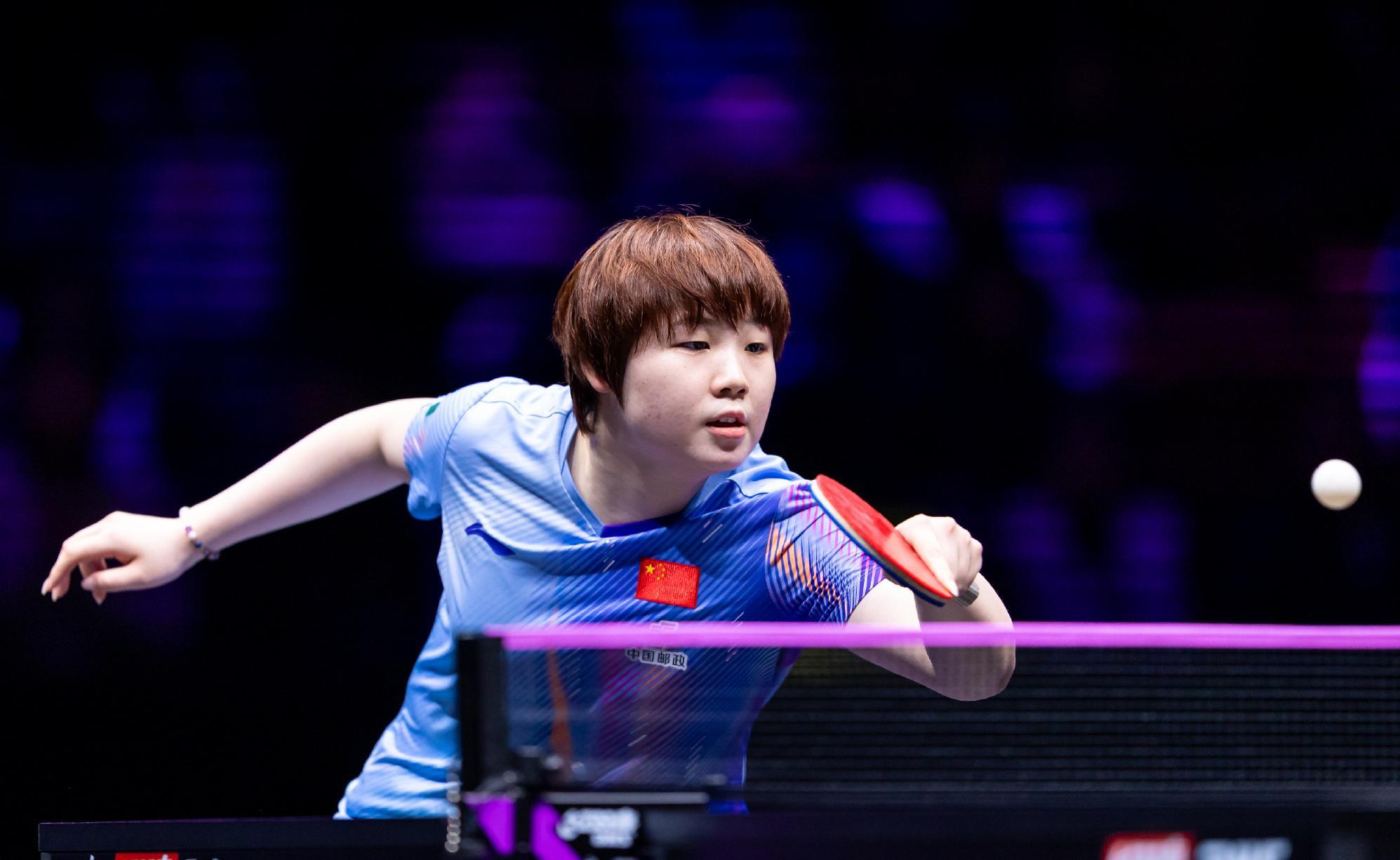 世界杯直播-中国女乒无缘三连冠！蒯曼3-4不敌张本美和：马琳一脸严肃